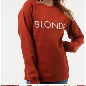 Blonde sweater brunette brand